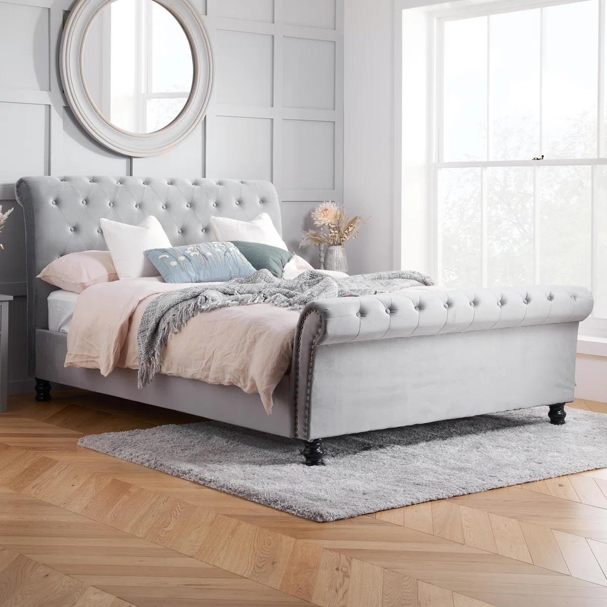 Sleigh Ghent Upholstered Bed Frame